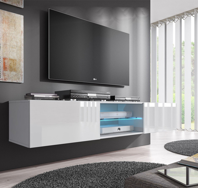 Mueble TV modelo Nora H2 (160 cm) en color blanco